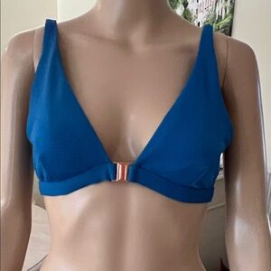 No Boundaries Blue Bikini Top